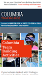Mobile Screenshot of columbiateambuilding.com